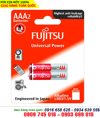 Fujitsu LR03-FU; Pin AAA 1.5v Alkaline Fujitsu LR03-FU Made in Indonesia 